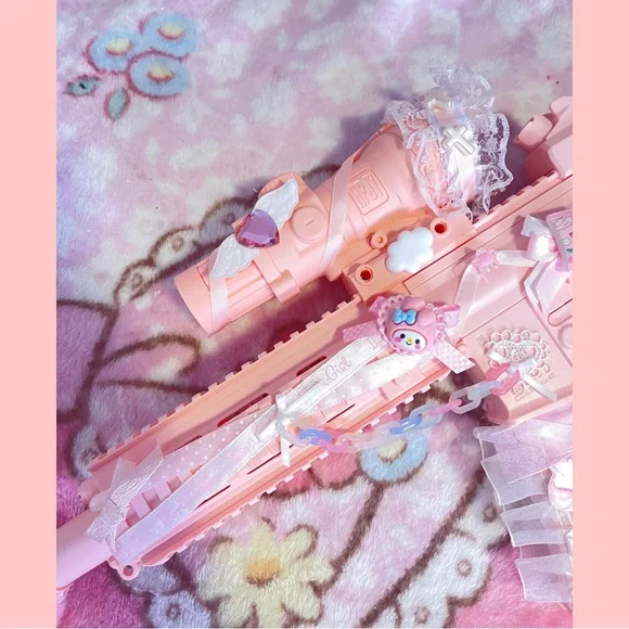Pink Toy Gun Sanrio hello kitty mymelody Cosplay - Picture 8 of 8